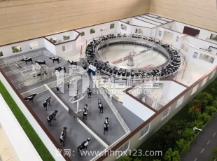 智慧奶牛挤奶厂仿真模型_按需定制