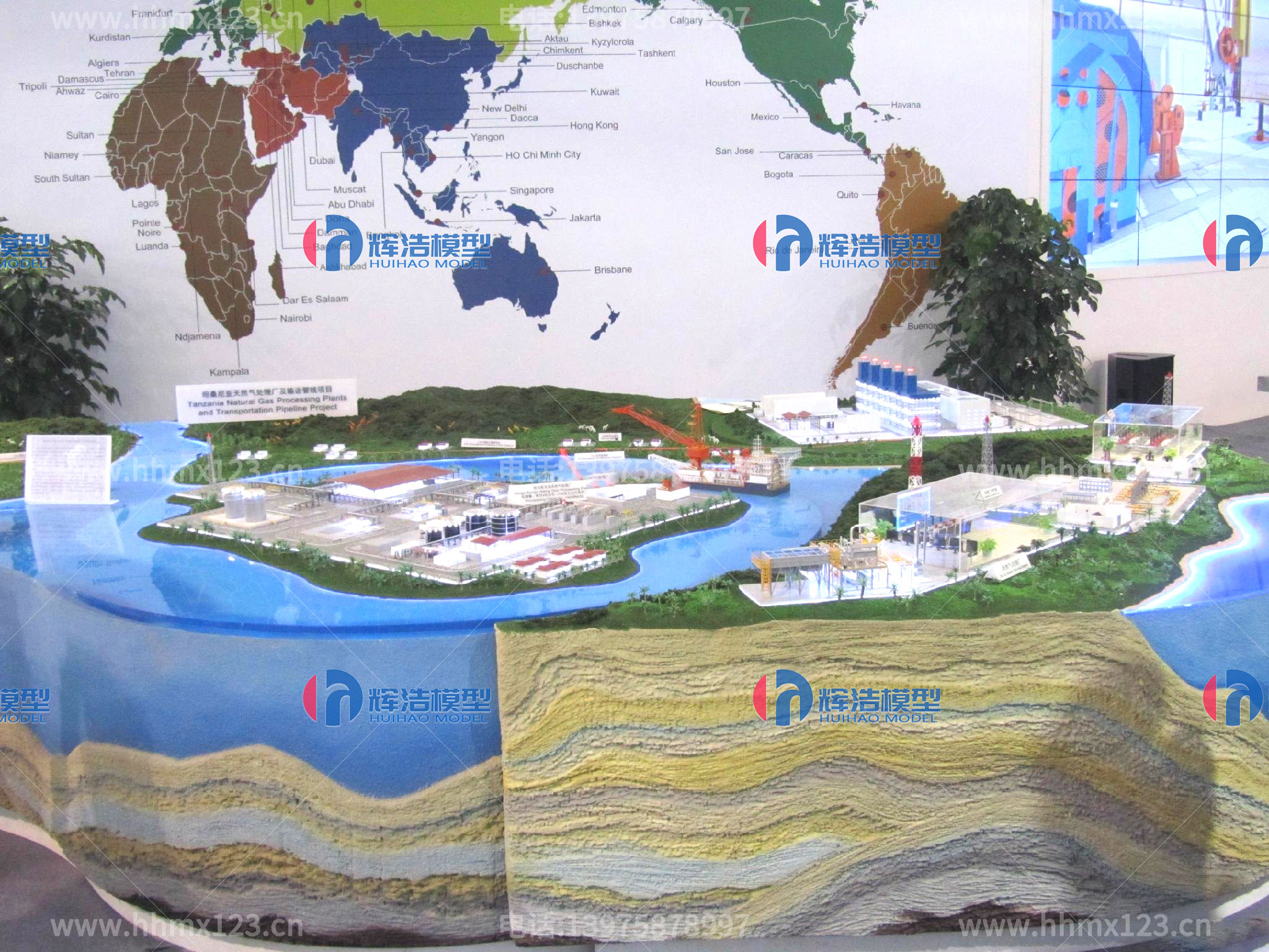 坦桑尼亚天然气处理厂及输送管道项目沙盘介绍