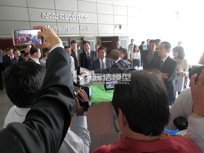 我厂制造展品在中企助力柬埔寨电力建设成果展展出